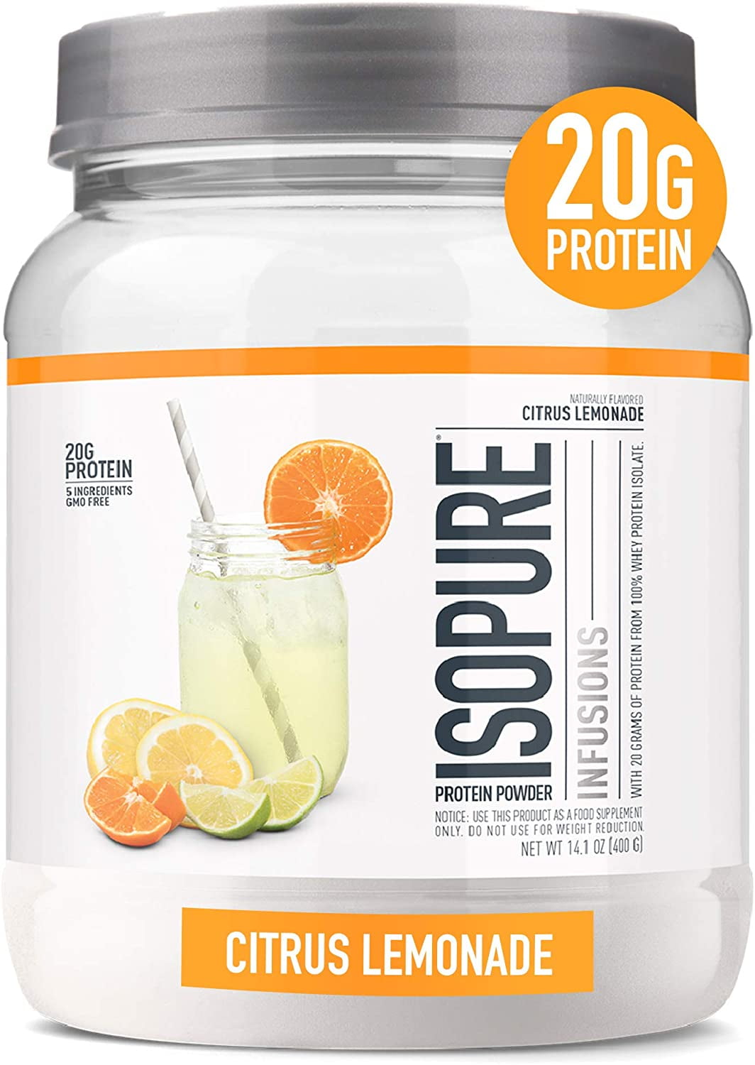 Isopure Protein Powder, Gluten Free, Whey Protein Isolate, Post Workout