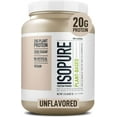 Isopure Unflavored Vegan Protein Powder, with Amino Acids, Post Workout