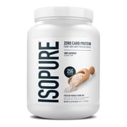 Isopure Zero Carb 100% Pure Whey Isolate Protein Powder, Unflavored, 25g Protein, 14 Servings