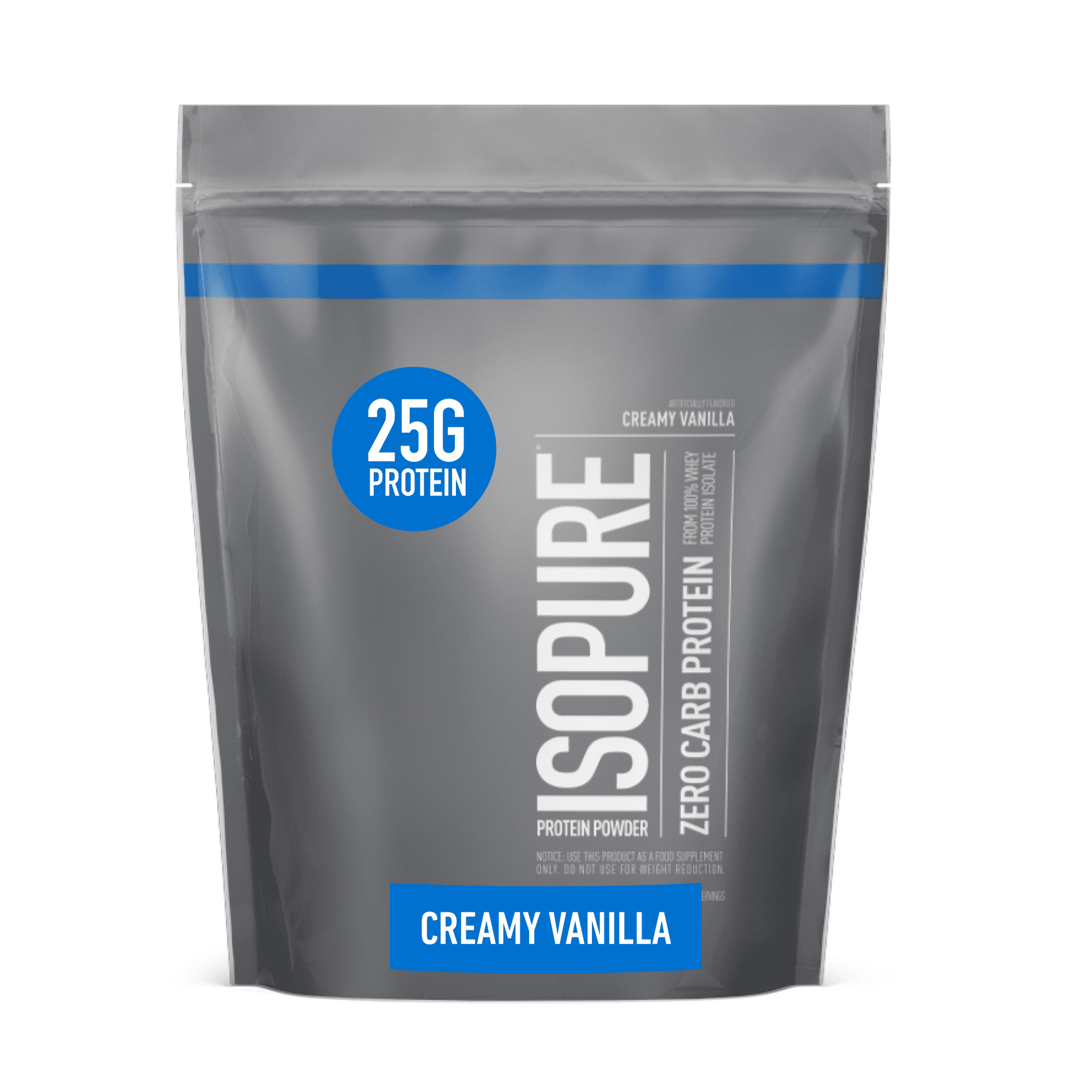 Isopure, Zero Carb 100% Whey Protein Isolate, 25g Protein Powder ...
