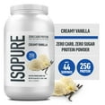 thumbnail image 1 of Isopure, Zero Carb 100% Whey Protein Isolate, 25g Protein Powder, Creamy Vanilla, 3 lb, 1 of 9