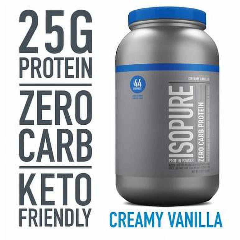Nature's Best Zero Carb Isopure Protein Powder, Creamy Vanilla - 3 lb tub