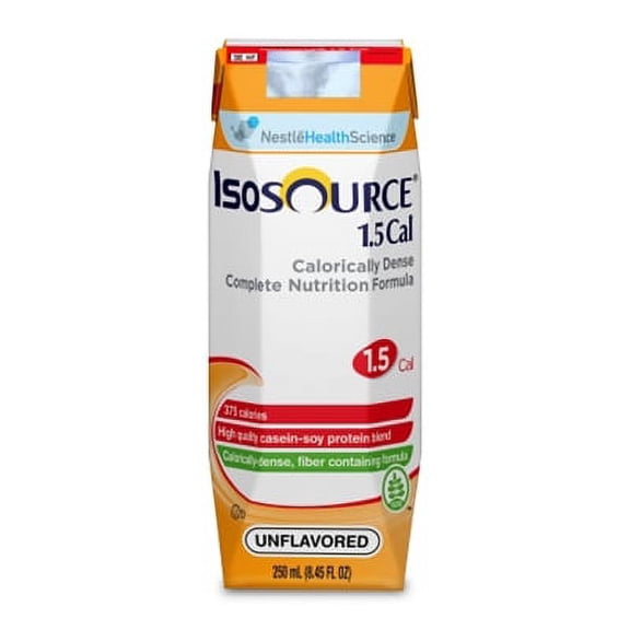 Isosource 1.5 Cal Formula, Unflavored (Formerly Vanilla), 250 ml, Nestle 18150000 - Case of 24