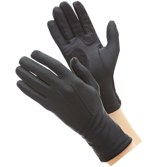 Isotoner A21524 Womens Stretch Classics Fleece Lined Gloves One Size Black