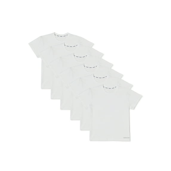 Isotoner, Boys Undershirts, 6 Pack Crew Necks Sizes XS - XL