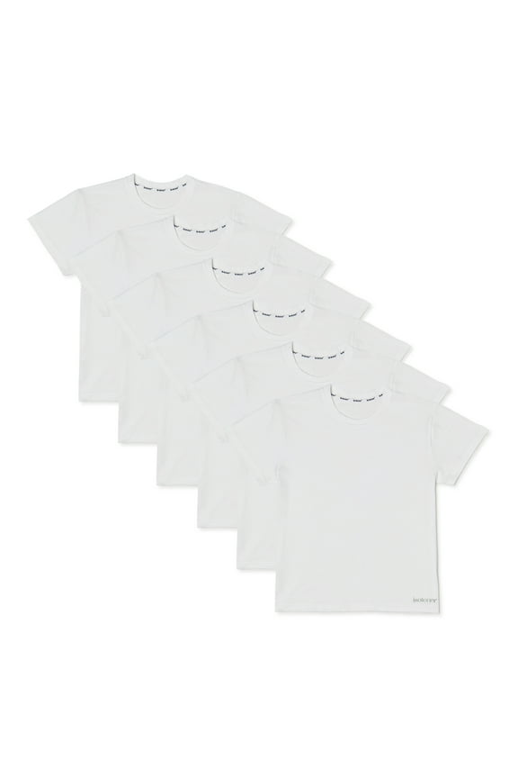 , Boys Undershirts, 6 Pack Crew Necks Sizes XS - XL