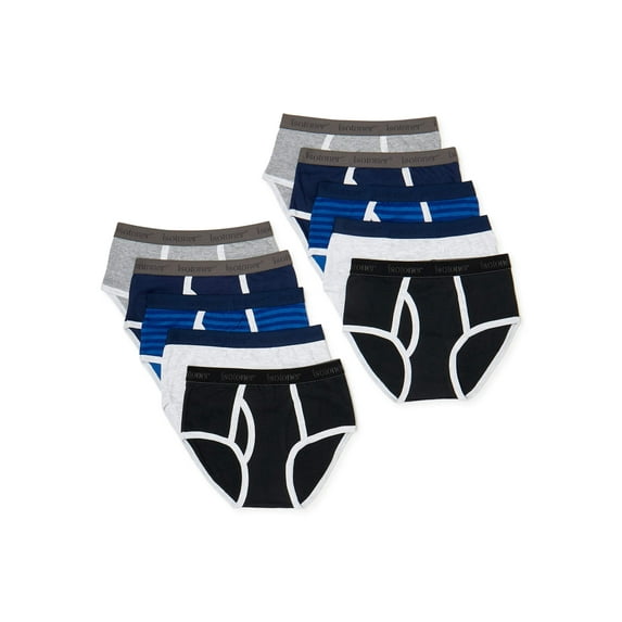 Isotoner Boys Underwear, 10 Pack Cotton Briefs Sizes 4-18