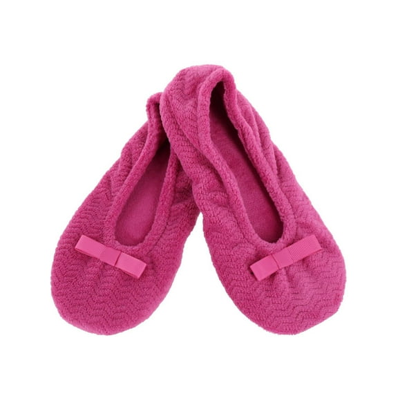 Isotoner Chevron Microterry Ballerina Slipper (Women)