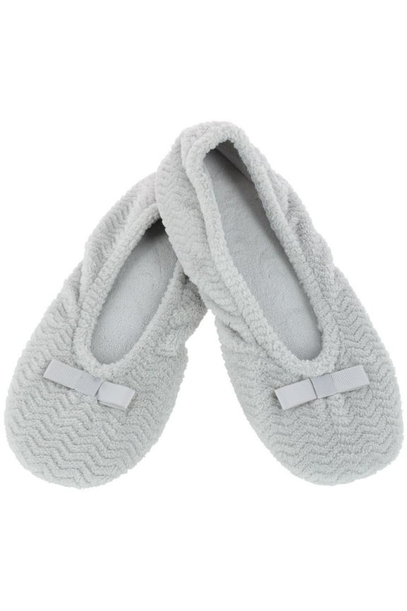 Chevron Microterry Ballerina Slipper (Women)