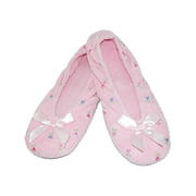 Isotoner Embroidered Terry Ballerina Slippers Women