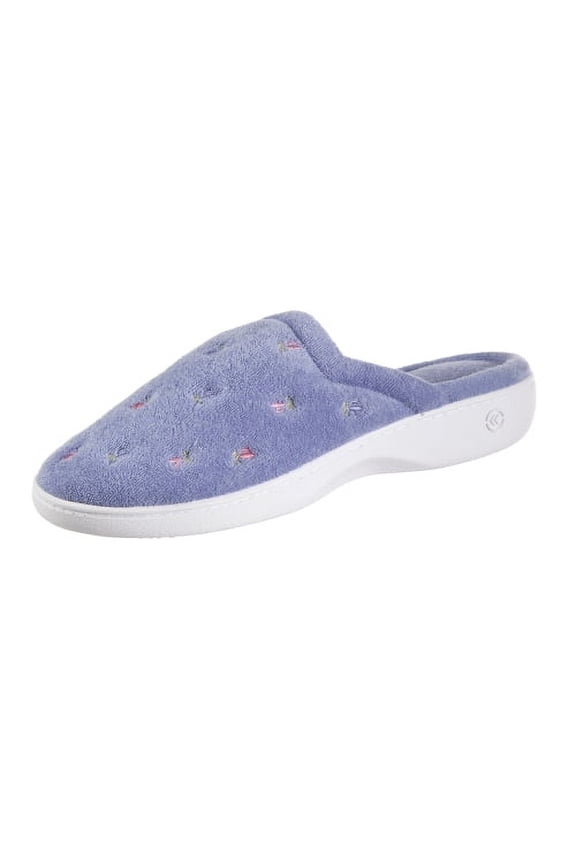 Embroidered Terry Sole Clog Periwinkle Large (8.5-9)