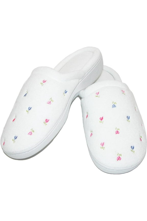 Extra Small Terry Embroidered Clog Slippers (Women)