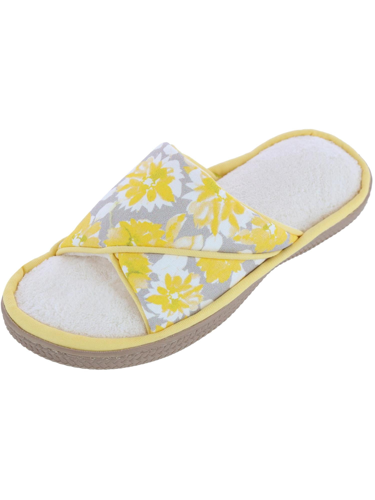 Women's Isotoner Floral Open Toe Slide Slipper Zambia Ubuy