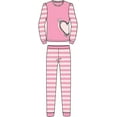 thumbnail image 1 of Isotoner Girls 2pc Sleep Set - Pajamas Toddler Little Big Girl 100% Cotton Comfortable, 1 of 1
