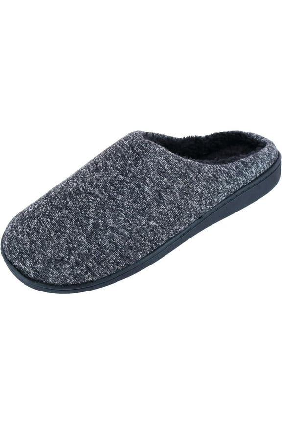 Heathered Knit Hoodback Slipper (Men)