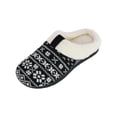 thumbnail image 1 of Isotoner  Heritage Fairisle Knit Hoodback Slipper (Women), 1 of 5