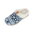 thumbnail image 1 of Isotoner  Heritage Fairisle Knit Hoodback Slipper (Women), 1 of 5