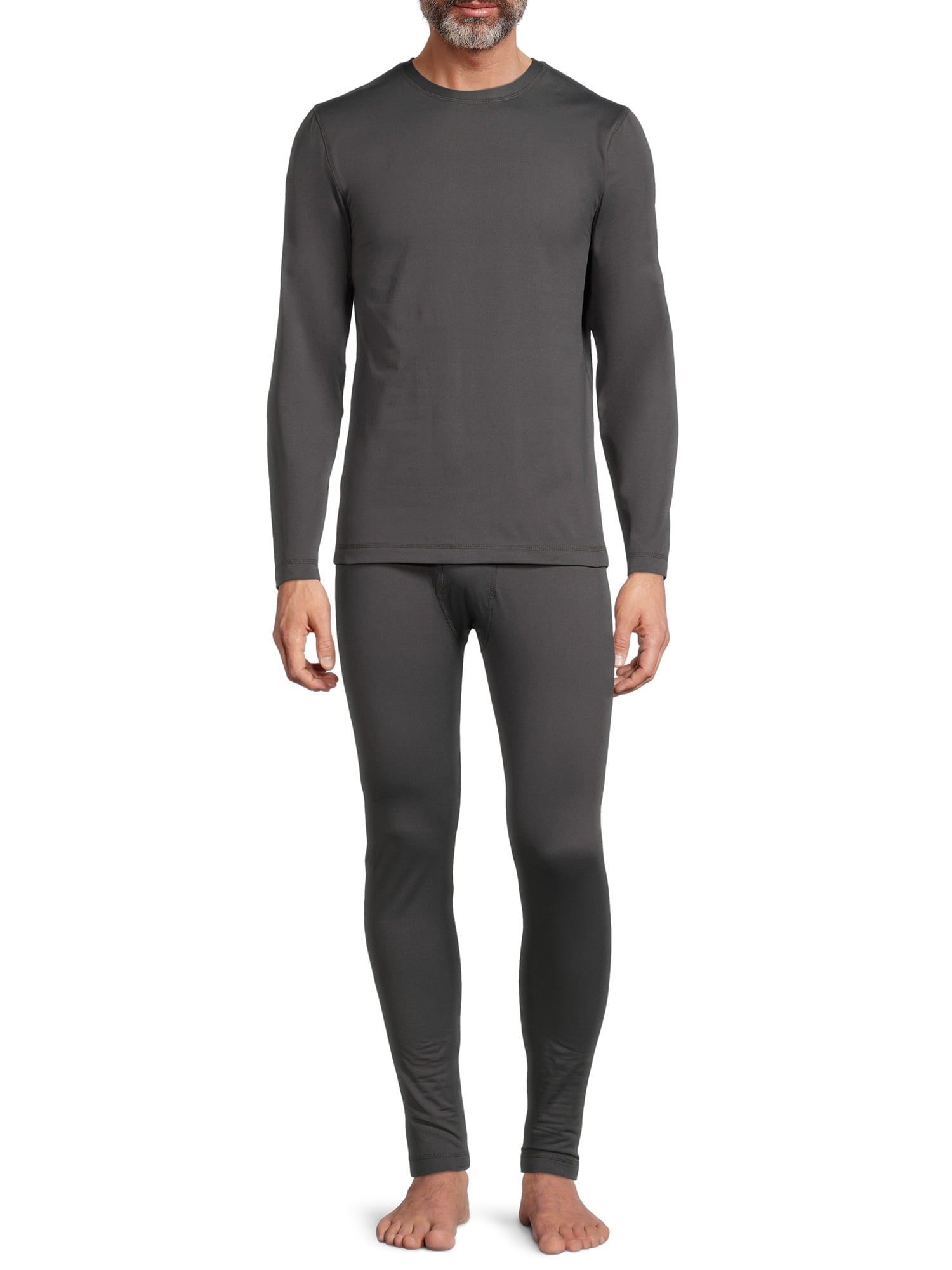 Isotoner Men's Brushed Top and Pants Base Layer Set, 2-Piece