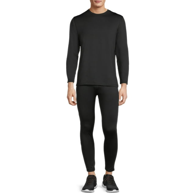 Isotoner Men's Brushed Top and Pants Base Layer Set, 2-Piece