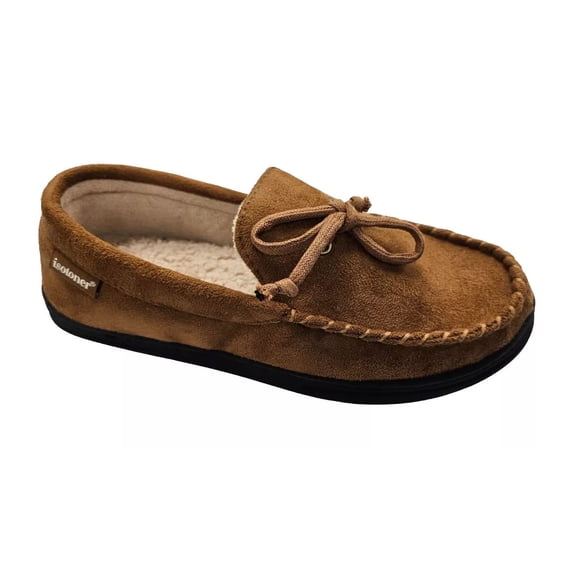 Isotoner Men's Microsuede Nigel Moccasin Slippers - 9F386 (Cognac, XL 11-12)