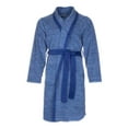 thumbnail image 1 of Isotoner Men's S-XL Tie Closure Polyester Sleepwear Robe & Bathrobe, Blue, 1 of 2
