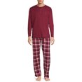 thumbnail image 1 of Isotoner Men's Thermal Top and Micro Fleece Pant Sleep Set, Sizes S-2XL, 1 of 5