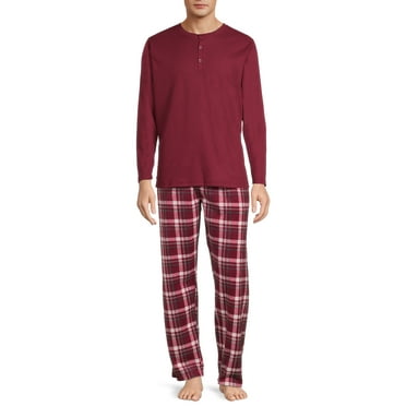 Isotoner Men's Thermal Top and Micro Fleece Pant Sleep Set, Sizes S-2XL