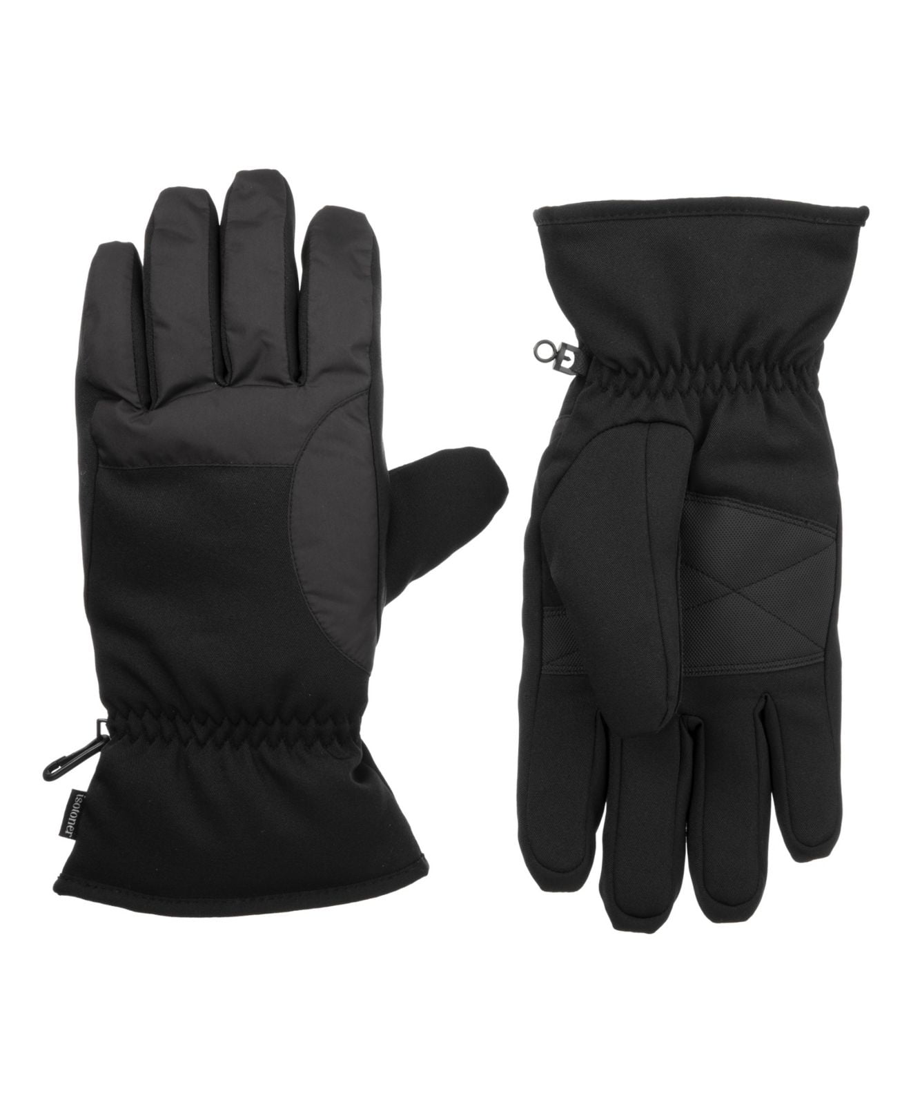 Isotoner Men's Winter Gloves Medium Ski Lined Touch Screen Black M ...