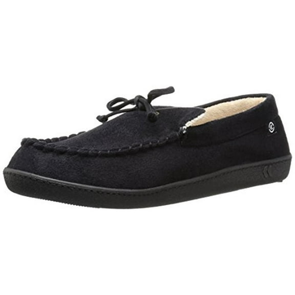 Isotoner Mens Casual Faux Suede Moccasin Slippers