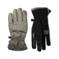 thumbnail image 1 of Isotoner Mens Smart Dri Fleece Lined Touch Screen Winter Gloves Gray L, 1 of 7