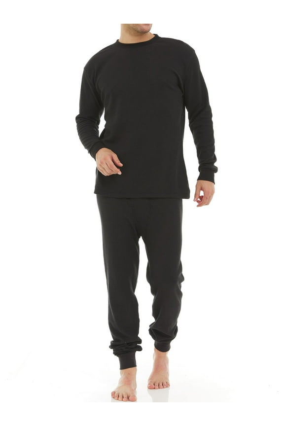 Mens Waffle Thermal Set, 2 Piece, (S-2XL)