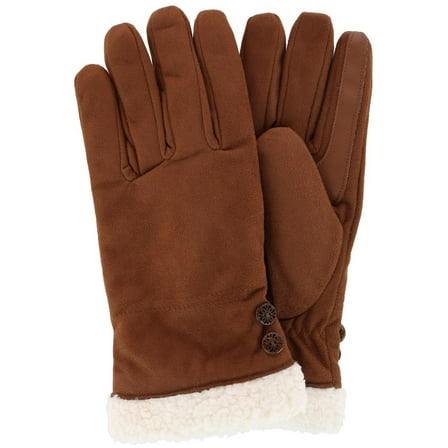 Isotoner  Microfiber Winter Glove with Button Detail (Women)