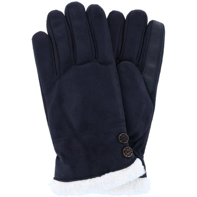 Isotoner Microfiber Winter Glove with Button Detail (Women)
