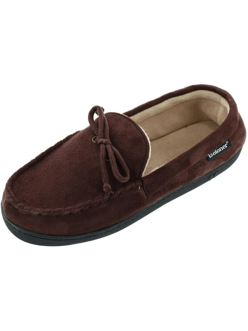 Isotoner Microsuede Moccasin Slipper with Whipstitch (Men display picture 3