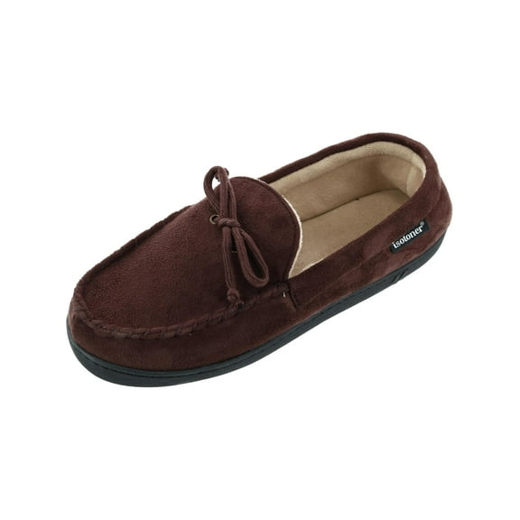 Isotoner Microsuede Moccasin Slipper with Whipstitch (Men's)