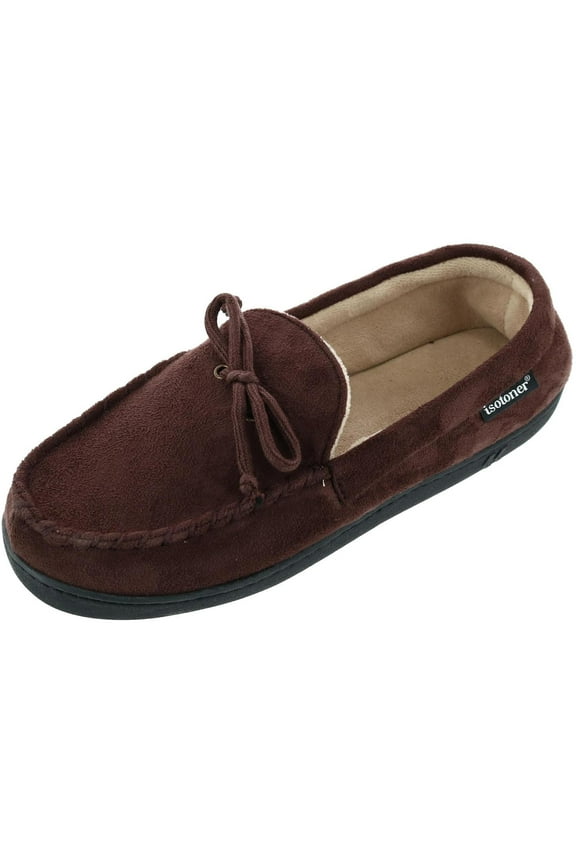 Microsuede Moccasin Slipper with Whipstitch (Men's)