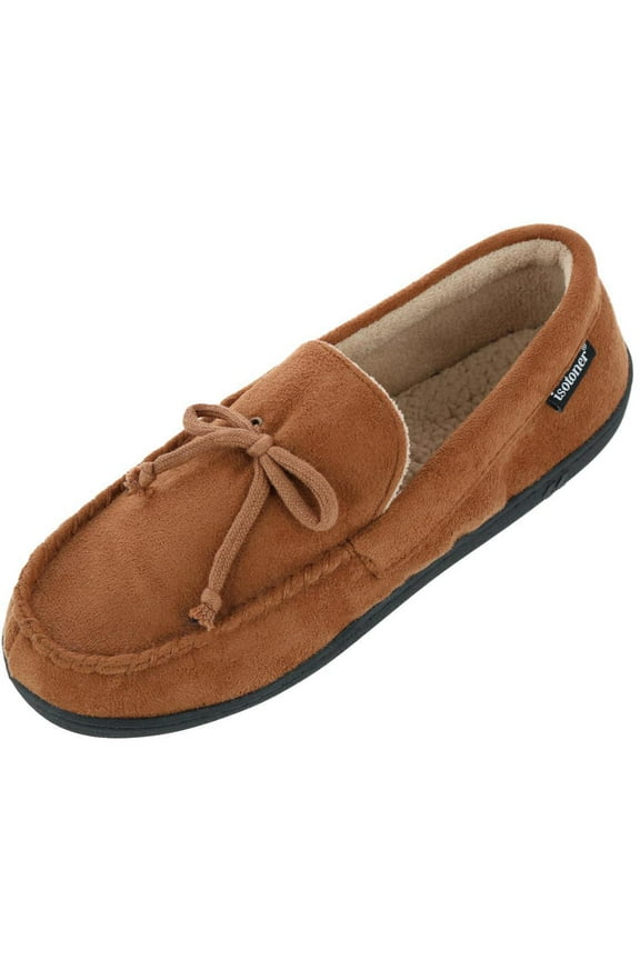Microsuede Moccasin Slipper with Whipstitch (Men)