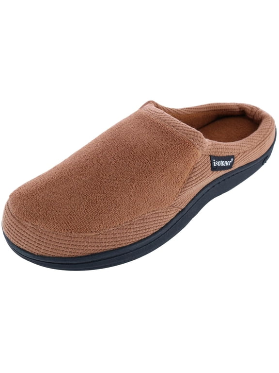 Microterry and Waffle Travis Hoodback Slipper (Men)