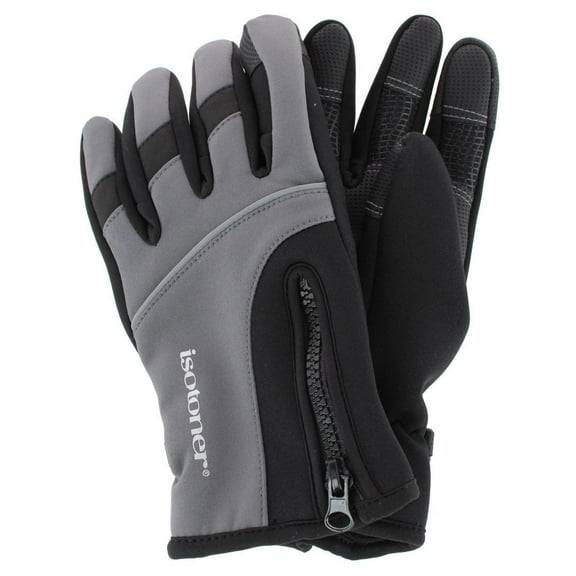 Isotoner  Neoprene Winter Glove with Zipper Detail (Men)