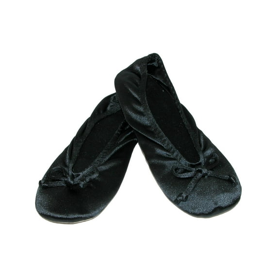 Isotoner Satin Classic Ballerina Slippers (Pack of 2) (Women)