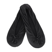 Isotoner Satin Classic Ballerina Slippers Womens