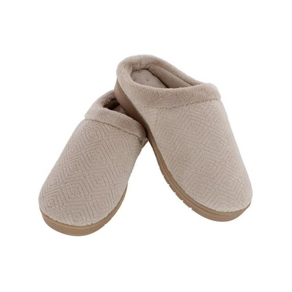 Isotoner Sculpted Microterry Hoodback Clog Slippers (Women)