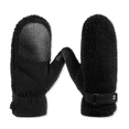 thumbnail image 1 of Isotoner Signature Women's Fleece-Lined Berber Mittens - Black, 1 of 1