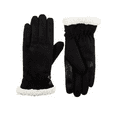 thumbnail image 1 of Isotoner Signature Women's Microsuede Water-Repellent Gloves - Black, 1 of 2