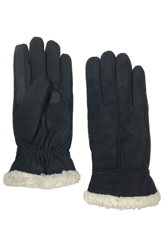 Smart Dri Womens Black Sherpa Touchscreen Text Gloves Large/X-Large
