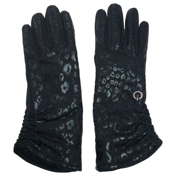 Isotoner Smartouch Active Womens Black Sherpa Touchscreen Text Gloves