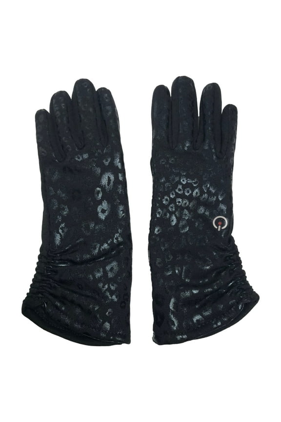 Isotoner Smartouch Active Womens Black Sherpa Touchscreen Text Gloves