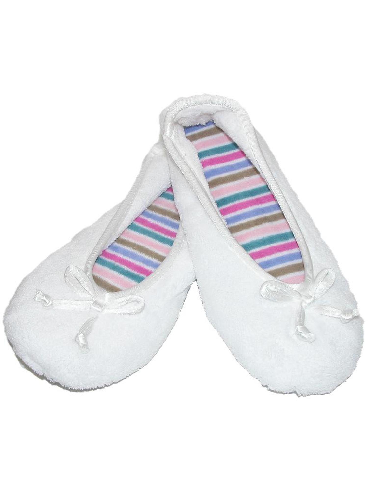 Isotoner women's terry classic ballerina slippers hot sale