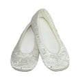 thumbnail image 1 of Isotoner  Terry Lined Rose Quilted Ballerina Slippers (Women), 1 of 3