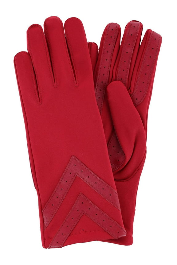 Touchscreen Chevron Winter Gloves with Fleece Lining (Women)